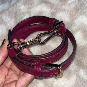 Kate Spade Burgundy Leather Crossbody Strap